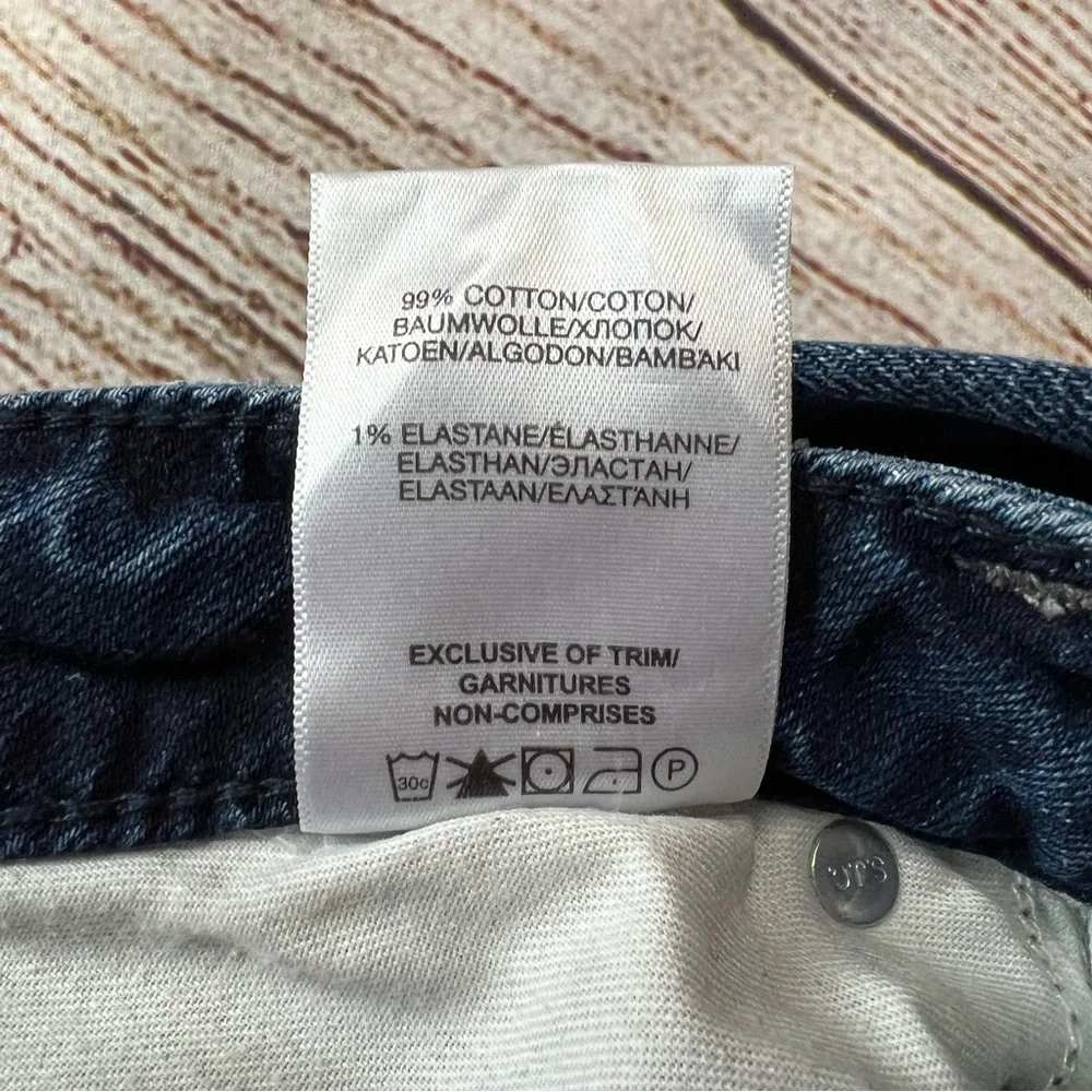 Silver Aiko Ankle Slim Destroyed Jeans